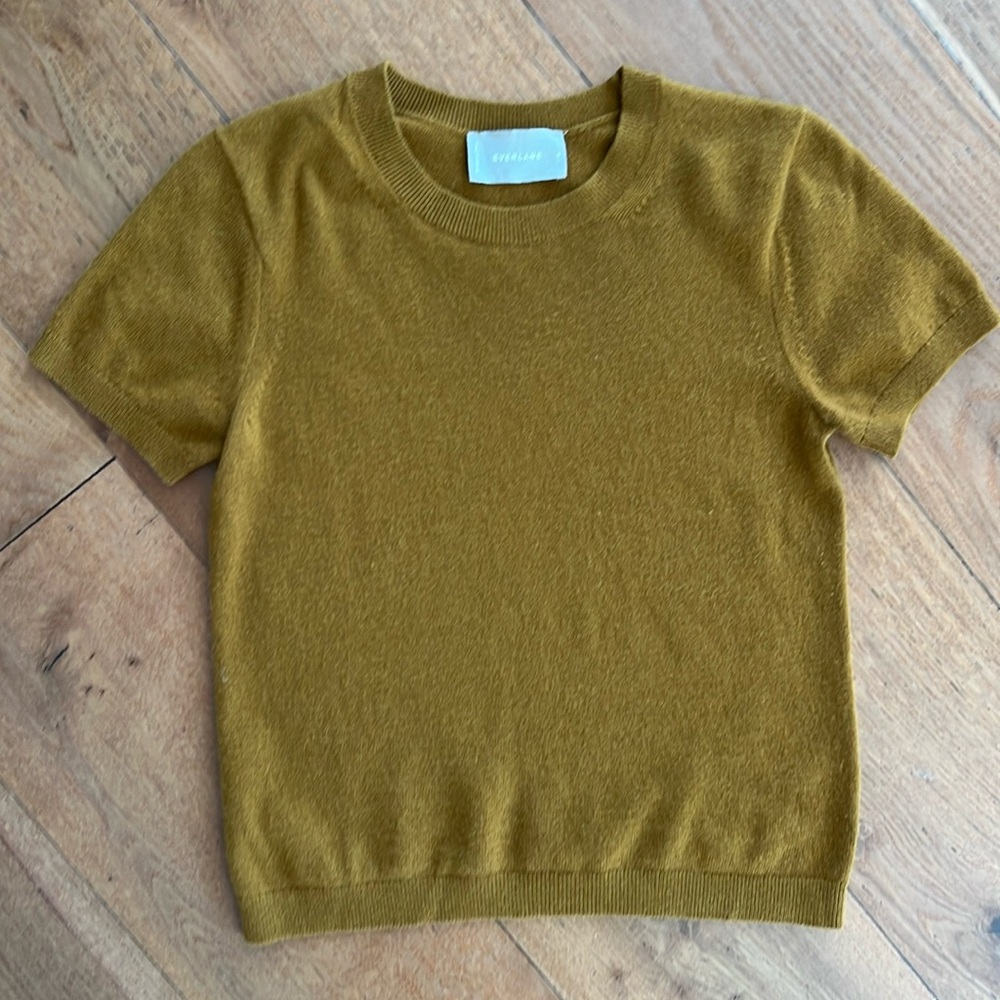 Everlane 100% Cashmere Short Sleeve Sweater